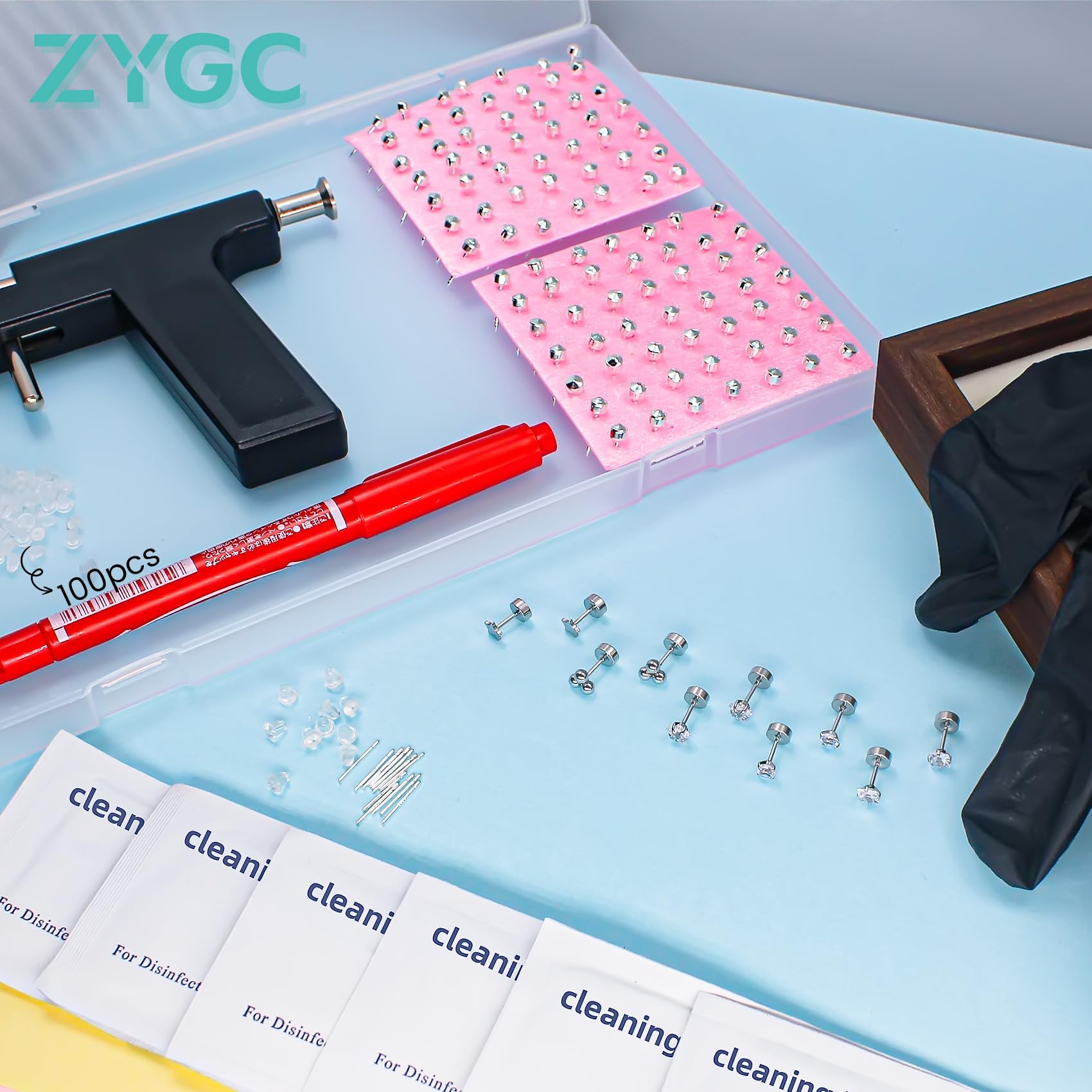 Zygc cleaning pads simplify sanitization before and after piercing