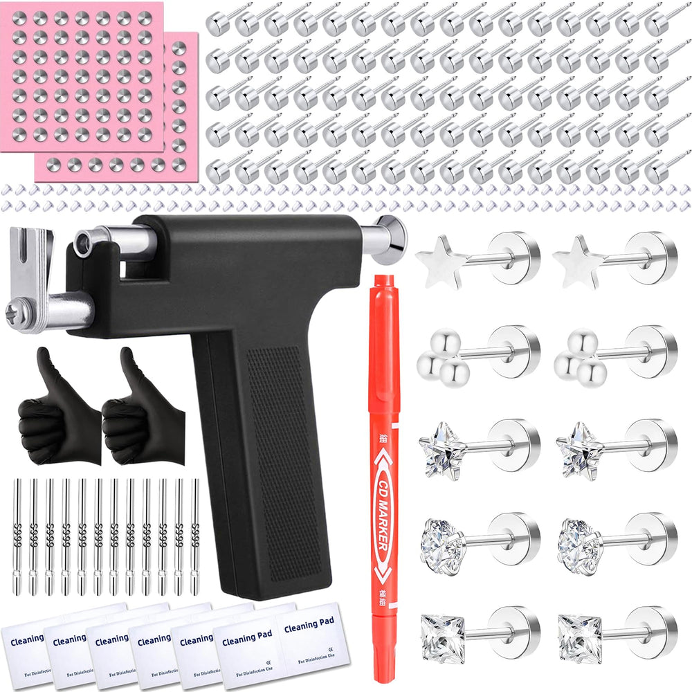 Zygc professional ear piercing kit gun for quick, clean at-home piercings