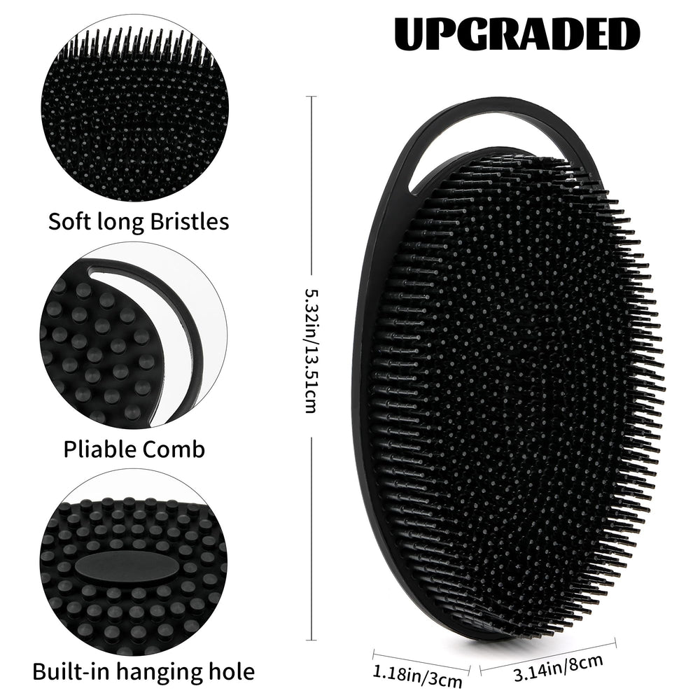 ZYLOP two-pack silicone scrubbers for shower and bath routines
