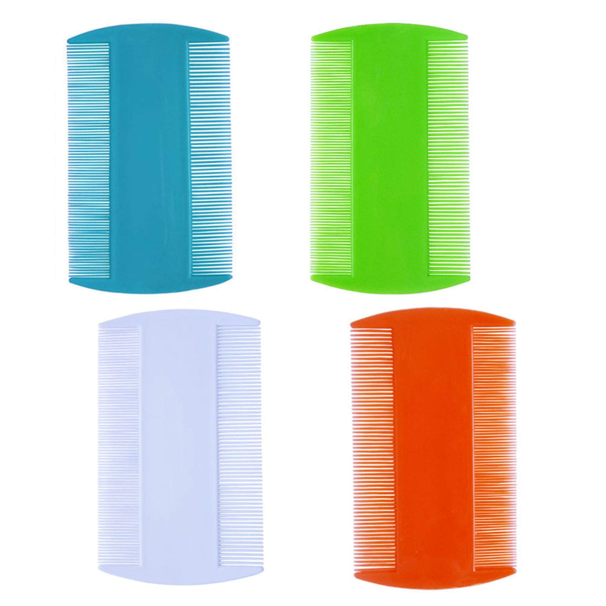 Zyoung doublesided fine-tooth combs set in assorted colors for quick detangling on the go.