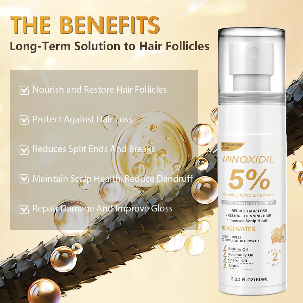 ZYXN Minoxidil quick-absorption spray demonstrates fast-drying, non-greasy application.