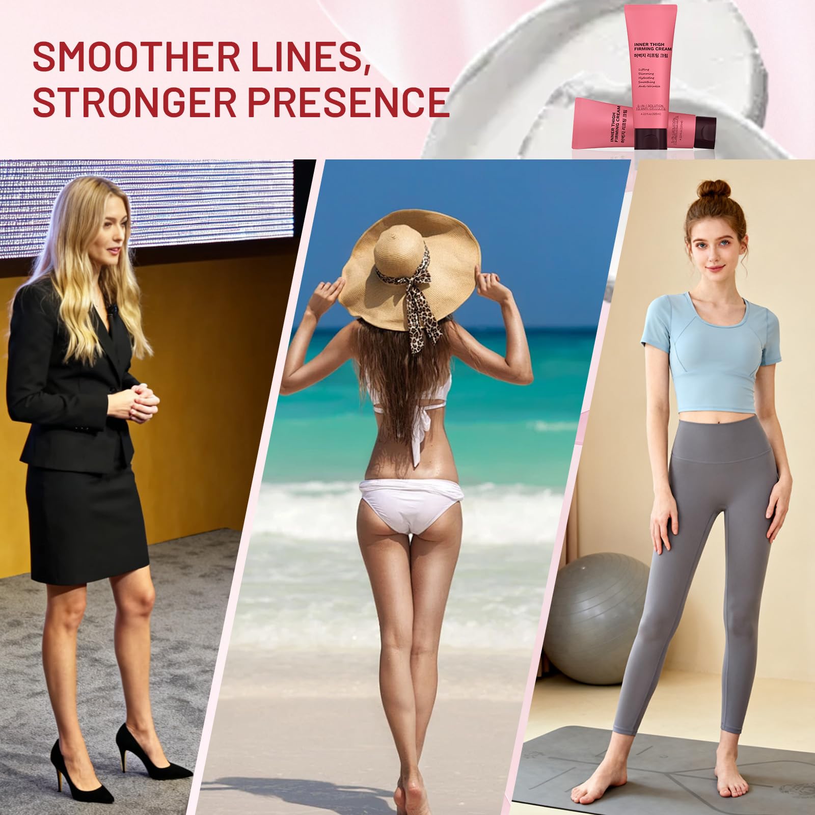 Ingredients close up shows caffeine and peptides powering skin support